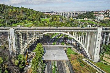 Riparazione del viadotto più lungo di Lisbona