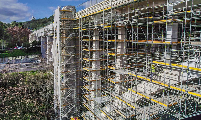 Riparazione del viadotto più lungo di Lisbona